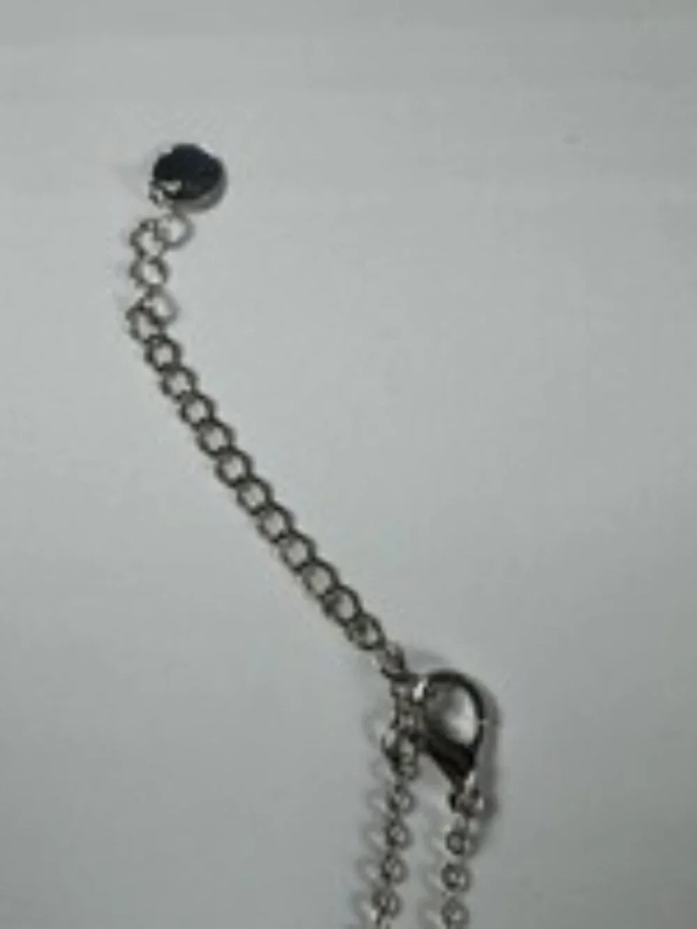 Vintage Y2K Silver Chain Necklace Layered Hearts Hammered Teardrop Dangle 38